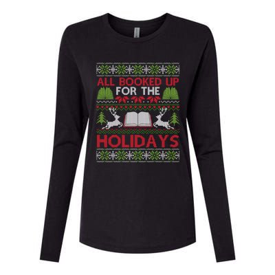 Librarian Ugly Christmas Great Gift Book Lover Ugly Xmas Sweater Funny Gift Womens Cotton Relaxed Long Sleeve T-Shirt