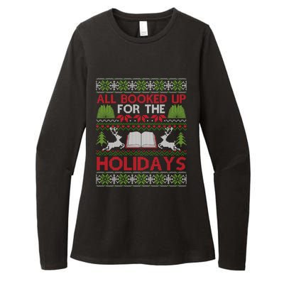 Librarian Ugly Christmas Great Gift Book Lover Ugly Xmas Sweater Funny Gift Womens CVC Long Sleeve Shirt