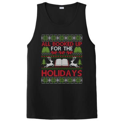 Librarian Ugly Christmas Great Gift Book Lover Ugly Xmas Sweater Funny Gift PosiCharge Competitor Tank