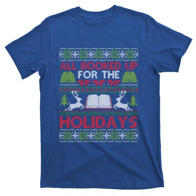 Librarian Ugly Christmas Great Gift Book Lover Ugly Xmas Sweater Funny Gift T-Shirt