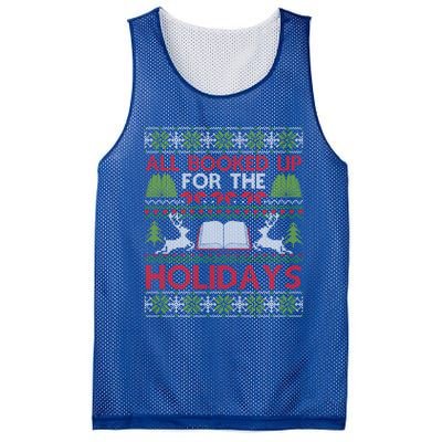 Librarian Ugly Christmas Great Gift Book Lover Ugly Xmas Sweater Funny Gift Mesh Reversible Basketball Jersey Tank