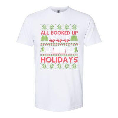 Librarian Ugly Christmas Great Gift Book Lover Ugly Xmas Sweater Funny Gift Softstyle CVC T-Shirt