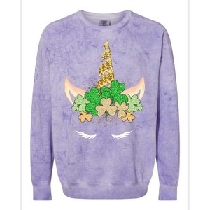 Lucky Unicorn Cute St Patrick's Day Colorblast Crewneck Sweatshirt