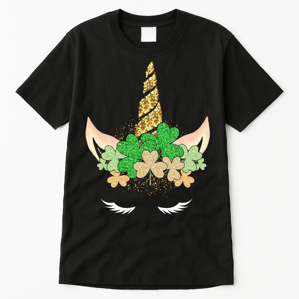 Lucky Unicorn Cute St Patrick's Day Tall T-Shirt