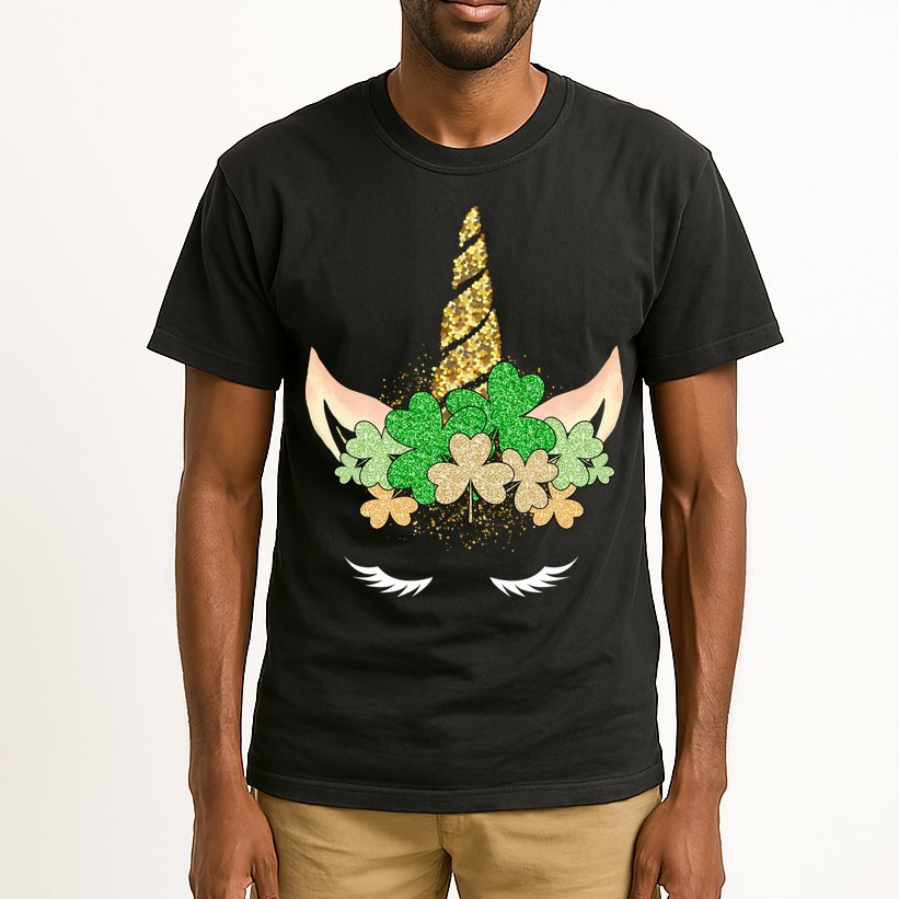 Lucky Unicorn Cute St Patrick's Day Tall T-Shirt
