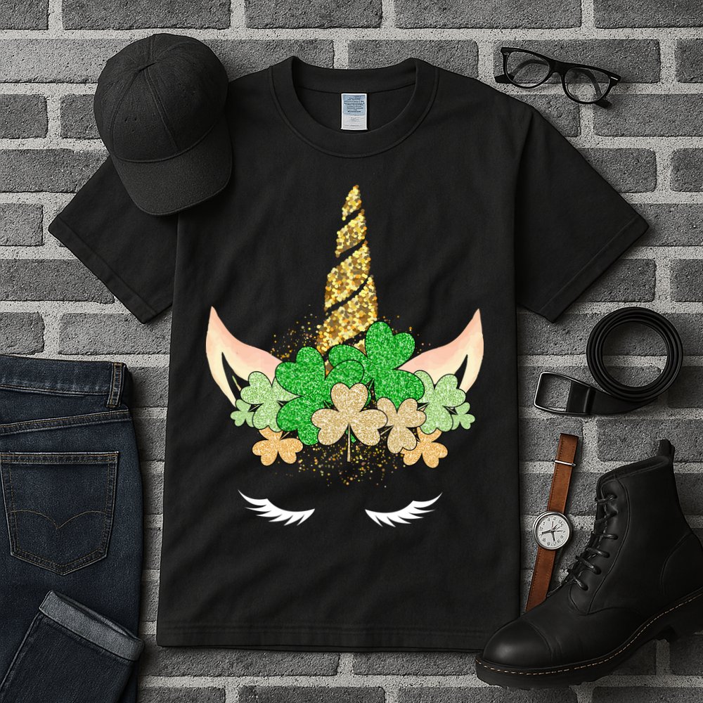 Lucky Unicorn Cute St Patrick's Day Tall T-Shirt