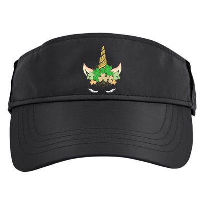 Lucky Unicorn Cute St Patrick's Day Adult Drive Performance Visor