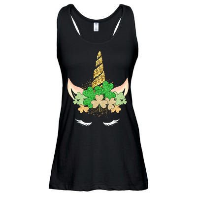 Lucky Unicorn Cute St Patrick's Day Ladies Essential Flowy Tank