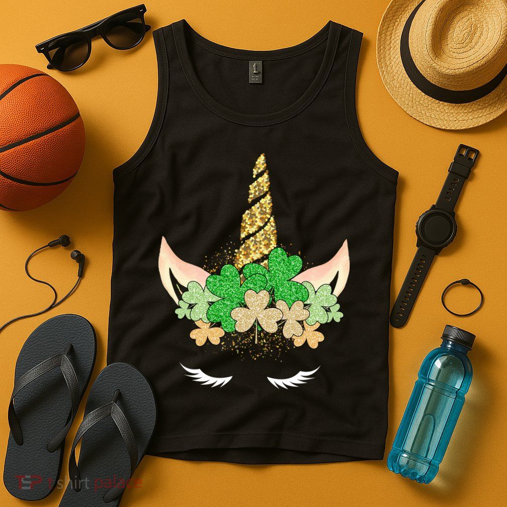 Lucky Unicorn Cute St Patrick's Day Tank Top