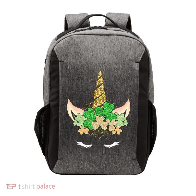 Lucky Unicorn Cute St Patrick's Day Vector Backpack