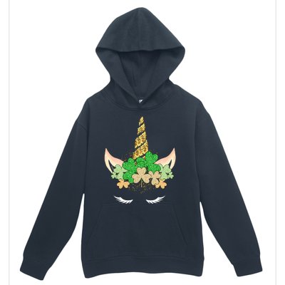 Lucky Unicorn Cute St Patrick's Day Urban Pullover Hoodie