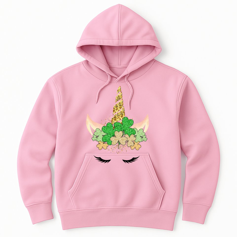 Lucky Unicorn Cute St Patrick's Day Hoodie