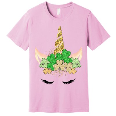 Lucky Unicorn Cute St Patrick's Day Premium T-Shirt