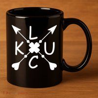 Luck Cross Arrows St Patrick's Day 11oz C Handle Ceramic Mug