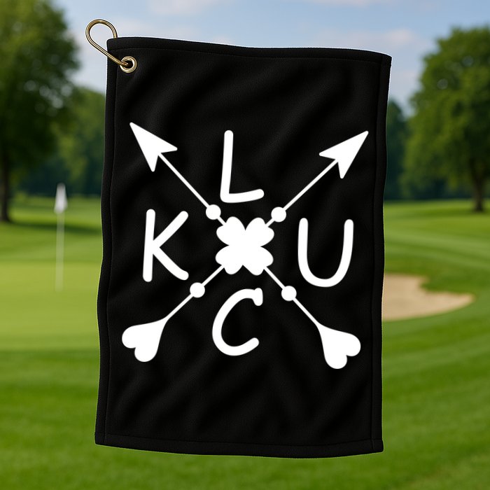 Luck Cross Arrows St Patrick's Day Golf Towel