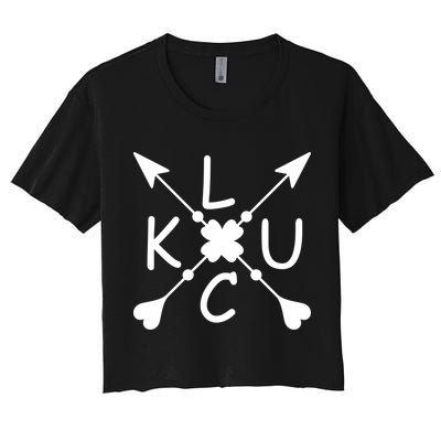 Luck Cross Arrows St Patrick's Day Crop Top