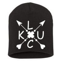 Luck Cross Arrows St Patrick's Day Short Acrylic Beanie