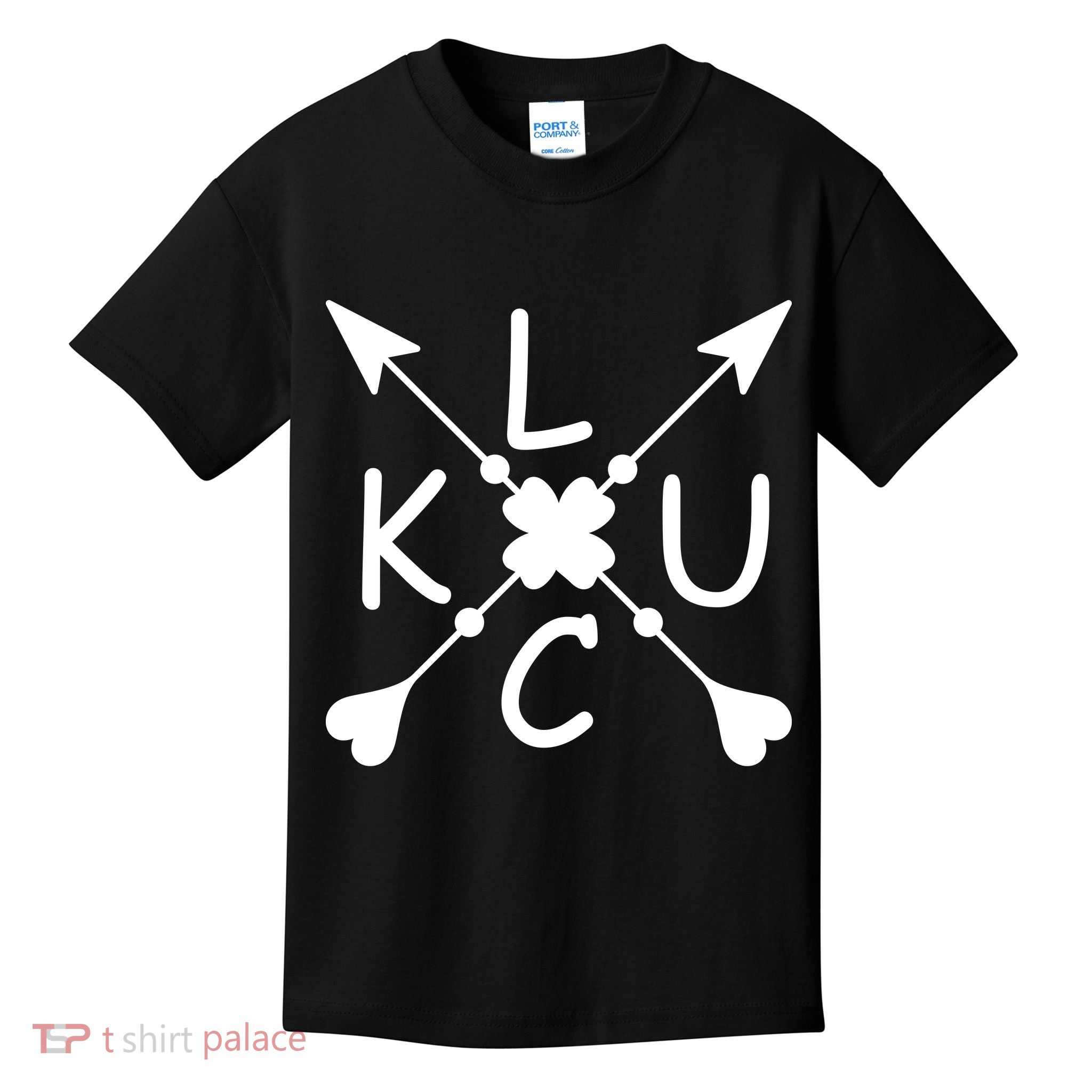 Luck Cross Arrows St Patrick's Day Kids T-Shirt