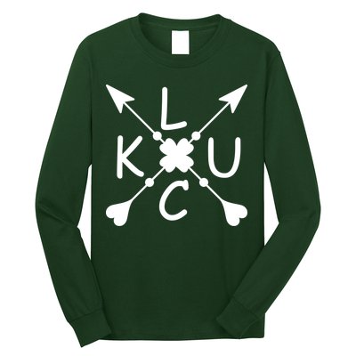 Luck Cross Arrows St Patrick's Day Long Sleeve Shirt