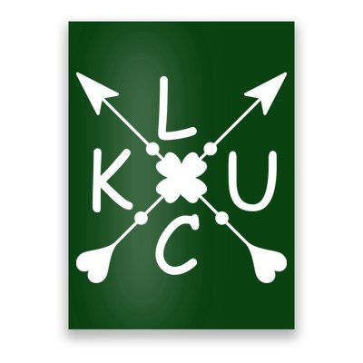 Luck Cross Arrows St Patrick's Day Poster