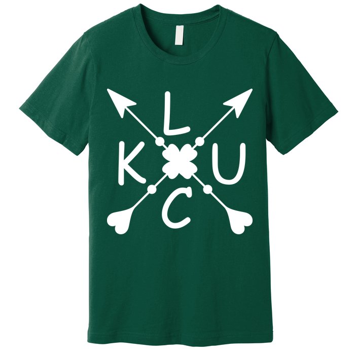 Luck Cross Arrows St Patrick's Day Premium T-Shirt