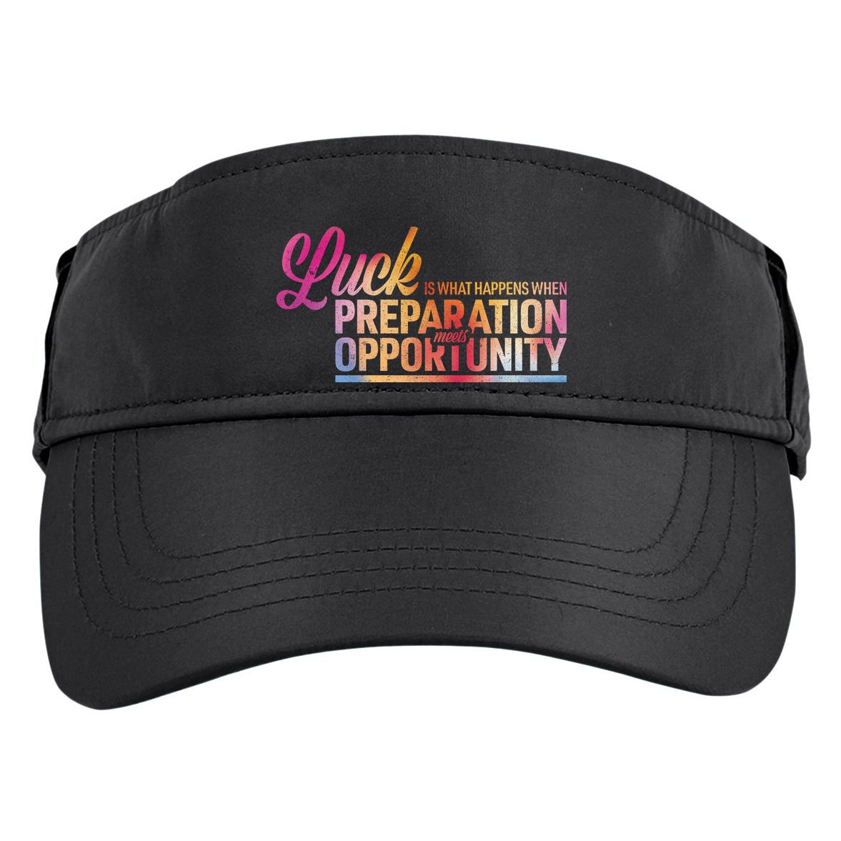 Luck Definition Preparation Meets Opportunity Adult Drive Performance Visor