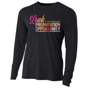 Luck Definition Preparation Meets Opportunity Cooling Performance Long Sleeve Crew