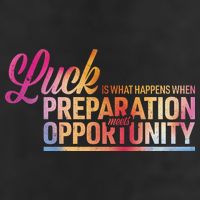 Luck Definition Preparation Meets Opportunity 25L Jumbo Tote