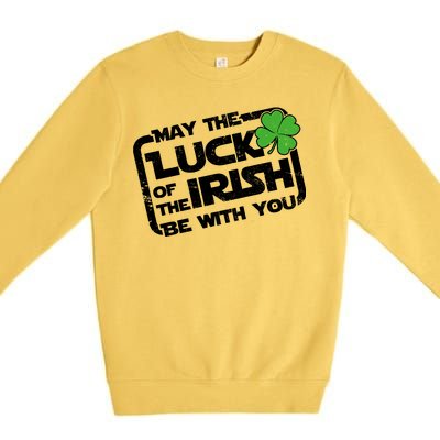 Luck Of The Irish Funny St. Patrick's Day Premium Crewneck Sweatshirt