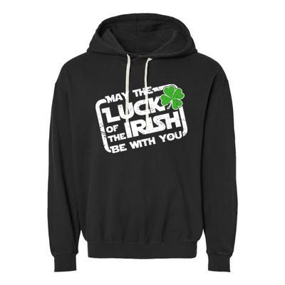 Luck Of The Irish Funny St. Patrick's Day Garment-Dyed Fleece Hoodie