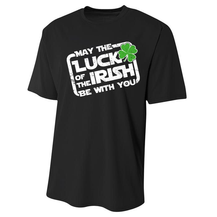 Luck Of The Irish Funny St. Patrick's Day Performance Sprint T-Shirt