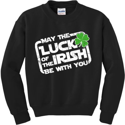 Luck Of The Irish Funny St. Patrick's Day Kids Sweatshirt
