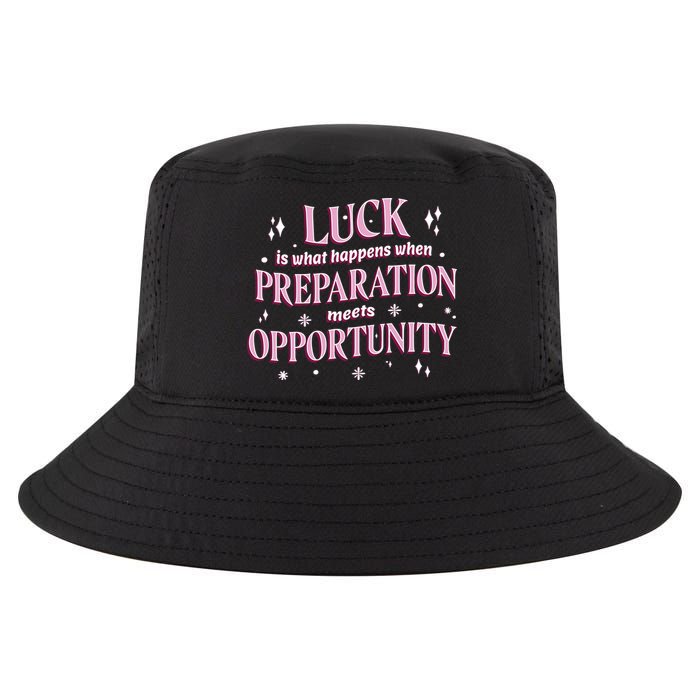 Luck Preparation Opportunity Cool Comfort Performance Bucket Hat
