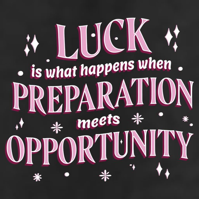 Luck Preparation Opportunity Cool Comfort Performance Bucket Hat