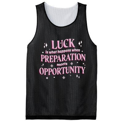 Luck Preparation Opportunity Mesh Reversible Basketball Jersey Tank