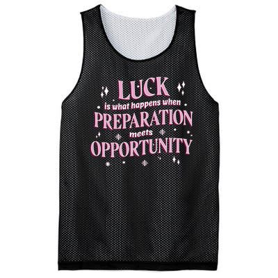 Luck Preparation Opportunity Mesh Reversible Basketball Jersey Tank