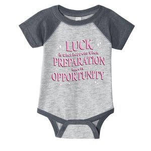 Luck Preparation Opportunity Infant Baby Jersey Bodysuit