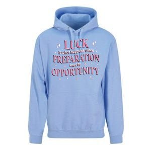 Luck Preparation Opportunity Unisex Surf Hoodie