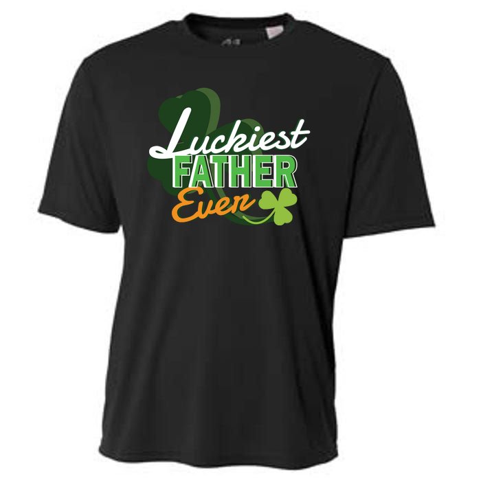 Luckiest Father Ever Cooling Performance Crew T-Shirt