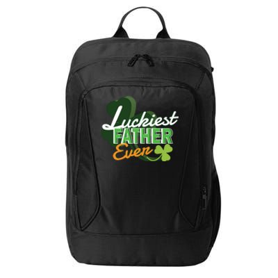 Luckiest Father Ever City Backpack