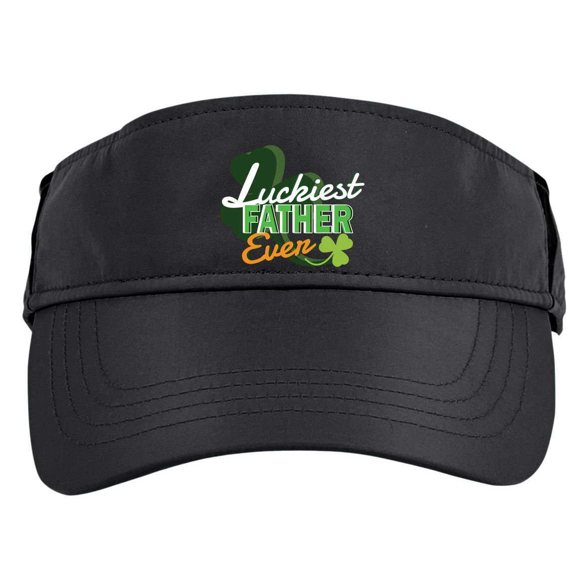 Luckiest Father Ever Adult Drive Performance Visor