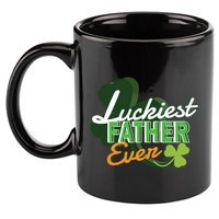 Luckiest Father Ever 11oz C Handle Ceramic Mug