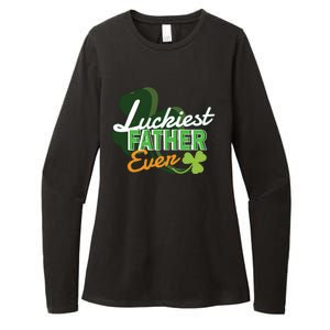 Luckiest Father Ever Womens CVC Long Sleeve Shirt