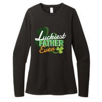 Luckiest Father Ever Womens CVC Long Sleeve Shirt