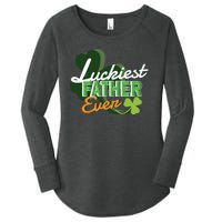 Luckiest Father Ever Women's Perfect Tri Tunic Long Sleeve Shirt