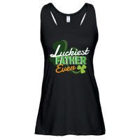 Luckiest Father Ever Ladies Essential Flowy Tank