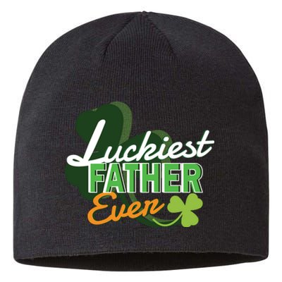 Luckiest Father Ever Sustainable Beanie