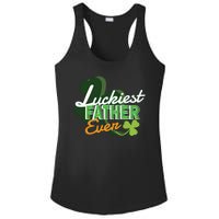 Luckiest Father Ever Ladies PosiCharge Competitor Racerback Tank