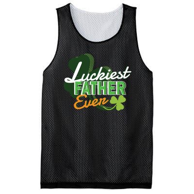 Luckiest Father Ever Mesh Reversible Basketball Jersey Tank