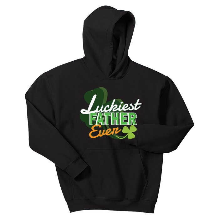 Luckiest Father Ever Kids Hoodie